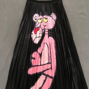 NEW! Pink Panther Pleated Skirt